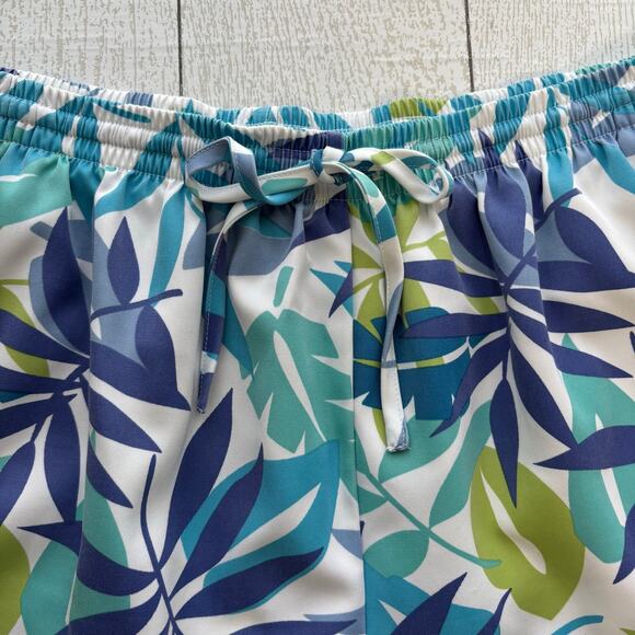 Alfred Dunner Tropical Print Cropped Pants Size 16 - Picture 3 of 10